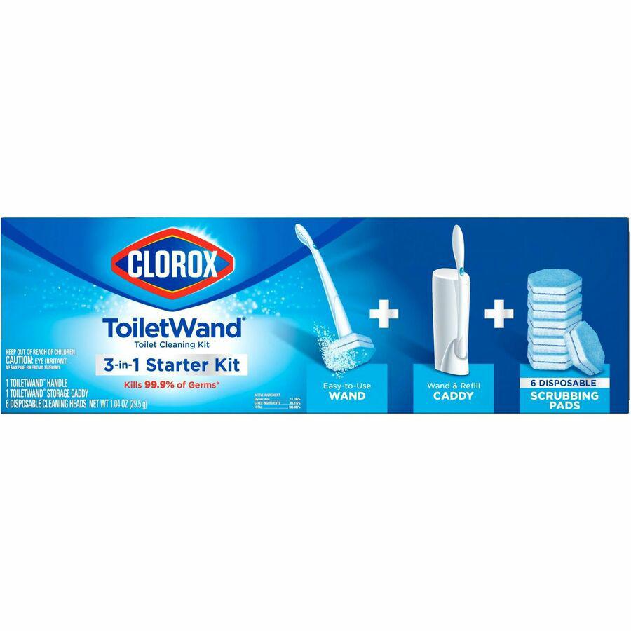 Clorox ToiletWand Disposable Toilet Cleaning System - 1 Kit (Includes: ToiletWand, Storage Caddy, 6 Disinfecting ToiletWand Refill Heads). Picture 17