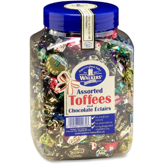 Office Snax Assorted Royal Toffee Candy - Assorted - Resealable Jar - 2.75 lb - 1 Each. Picture 3
