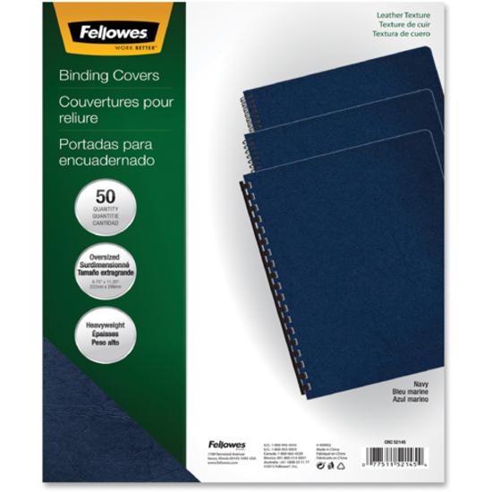 Fellowes Executive Presentation Covers - 11.3" Height x 8.8" Width x 0.1" Depth - 8 3/4" x 11 1/4" Sheet - Rectangular - Vinyl - 50 / Pack. Picture 4