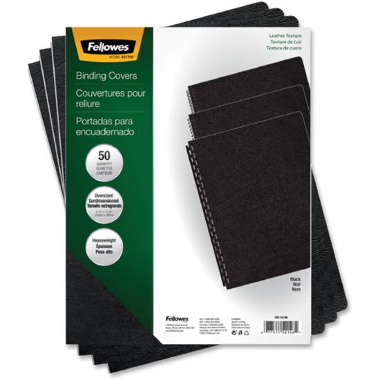 Fellowes Executive Presentation Covers - 11.3" Height x 8.8" Width x 0.1" Depth - 62 mil Thickness - 8 3/4" x 11 1/4" Sheet - Rectangular - Vinyl - 50 / Pack. Picture 3