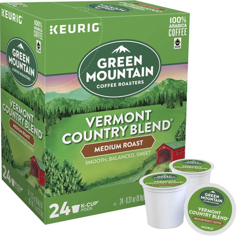 Green Mountain Coffee Roasters&reg; K-Cup Vermont Country Blend Coffee - Compatible with Keurig Brewer - Medium - 24 / Box. Picture 2