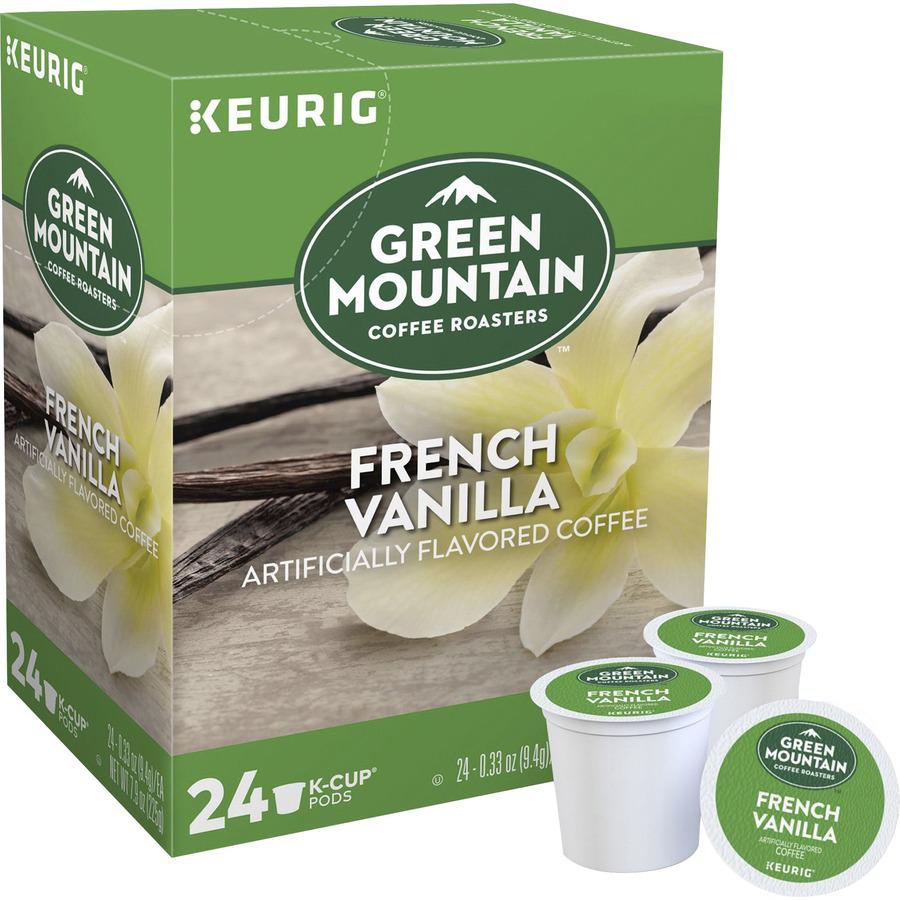 Green Mountain Coffee Roasters&reg; K-Cup French Vanilla Coffee - Compatible with Keurig Brewer - 24 / Box. Picture 2