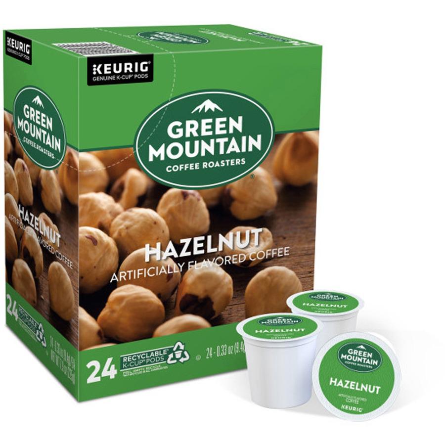 Green Mountain Coffee Roasters&reg; K-Cup Hazelnut Coffee - Compatible with Keurig Brewer - 24 / Box. Picture 2