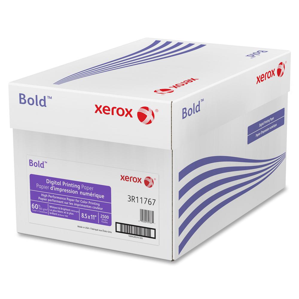 Xerox Bold Digital Printing Paper - 100 Brightness - Letter - 8 1/2" x 11" - 60 lb Basis Weight - Smooth - 250 / Pack - SFI - Uncoated. Picture 3