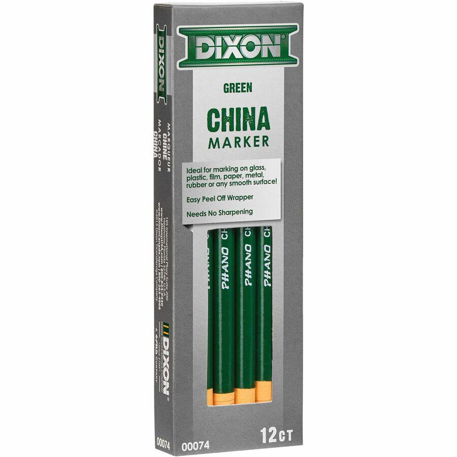 Dixon Phano Nontoxic China Markers - Green Lead - 1 Dozen. Picture 4