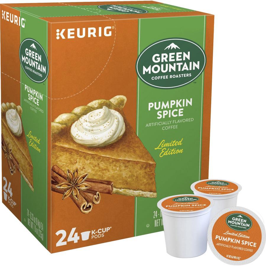 Green Mountain Coffee Roasters&reg; K-Cup Pumpkin Spice Coffee - Compatible with Keurig Brewer - 24 / Box. Picture 2