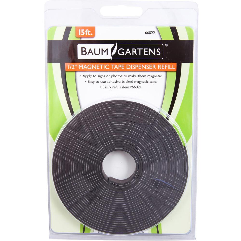 Zeus Magnetic Tape Refill - 15 ft Length x 0.50" Width - For Calendar, Mount Picture/Poster, Metal - 1 / Roll - Black. Picture 3