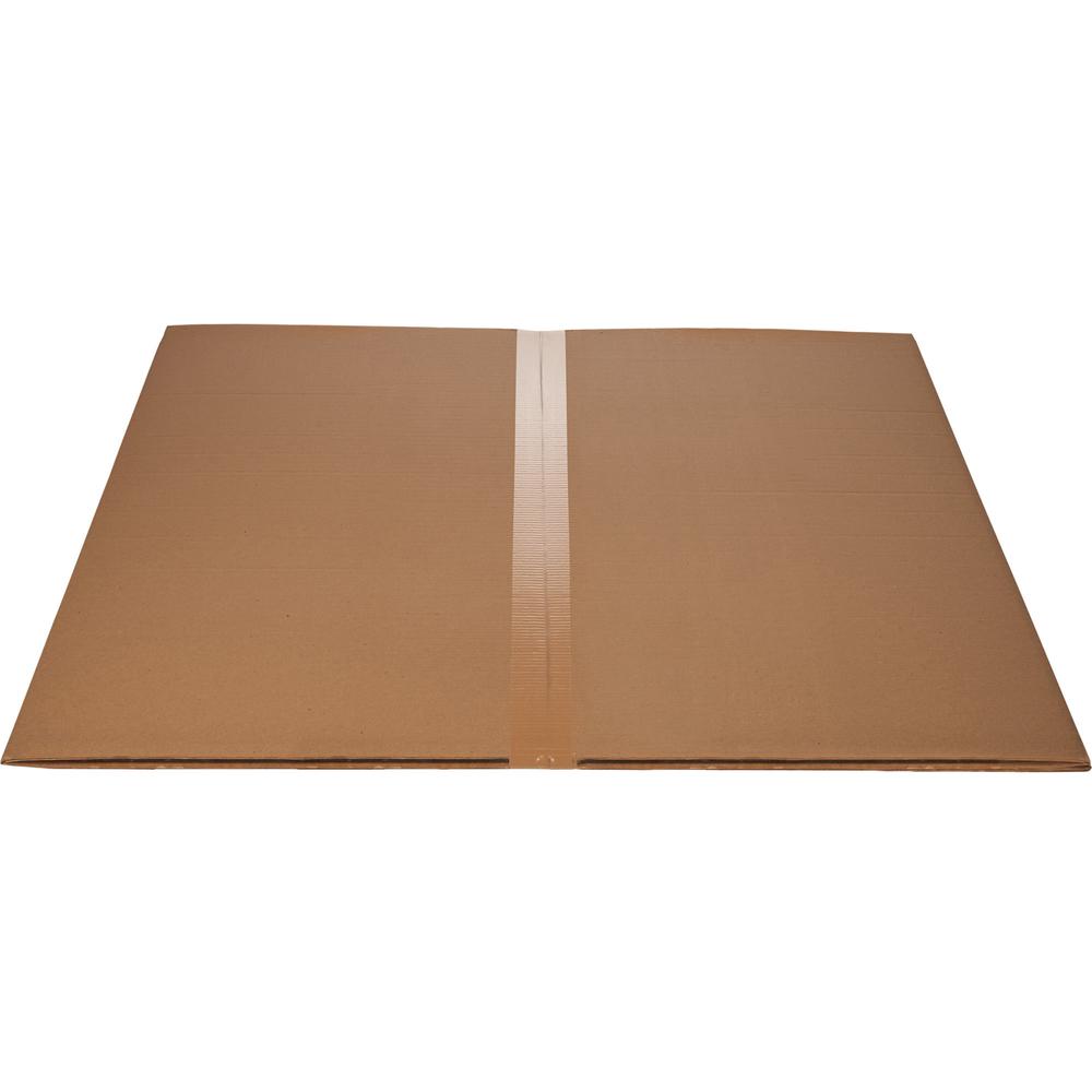 Lorell L-Workstation Medium-pile Chairmat - Carpeted Floor - 66" Length x 60" Width x 0.13" Thickness - Lip Size 12" Length x 20" Width - Vinyl - Clear. Picture 6