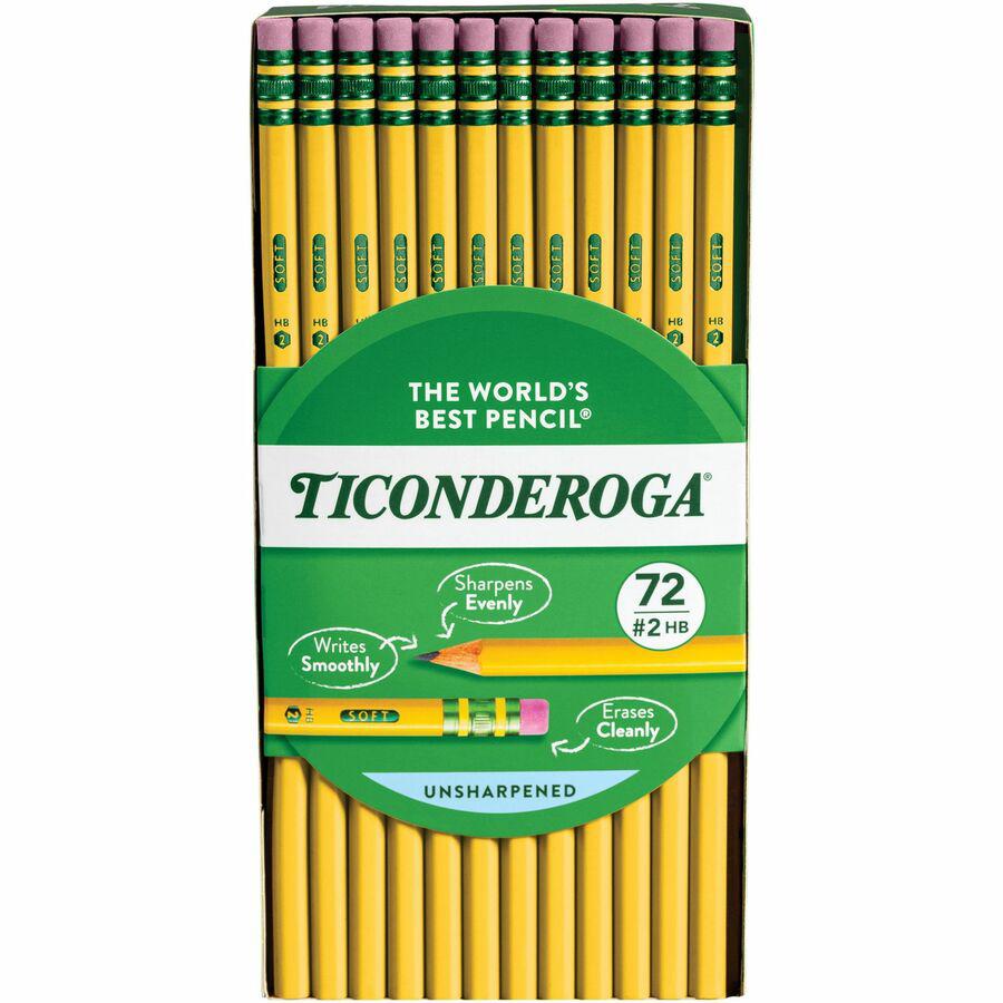 Ticonderoga No. 2 Pencils - #2 Lead - Yellow Cedar Barrel - 72 / Box. Picture 8