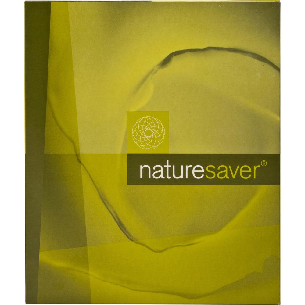 Nature Saver Letter Recycled Classification Folder - 8 1/2" x 11" - 2" Fastener Capacity for Folder - Top Tab Location - 1 Divider(s) - Green - 100% Recycled - 10 / Box. Picture 8