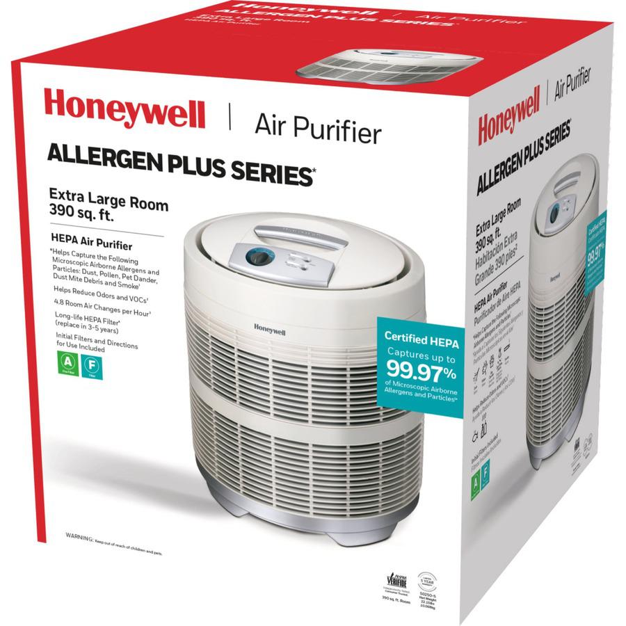 Honeywell HPA50250 HEPA Air Purifier - HEPA - 390 Sq. ft. - White. Picture 2