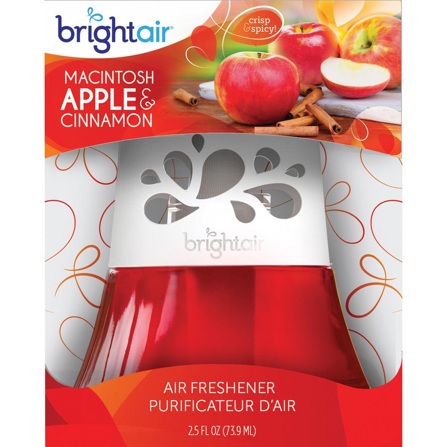 Bright Air Scented Oil Air Freshener - Liquid - 2.50 oz - Macintosh Apple, Cinnamon - 45 Day - 1 Each. Picture 6