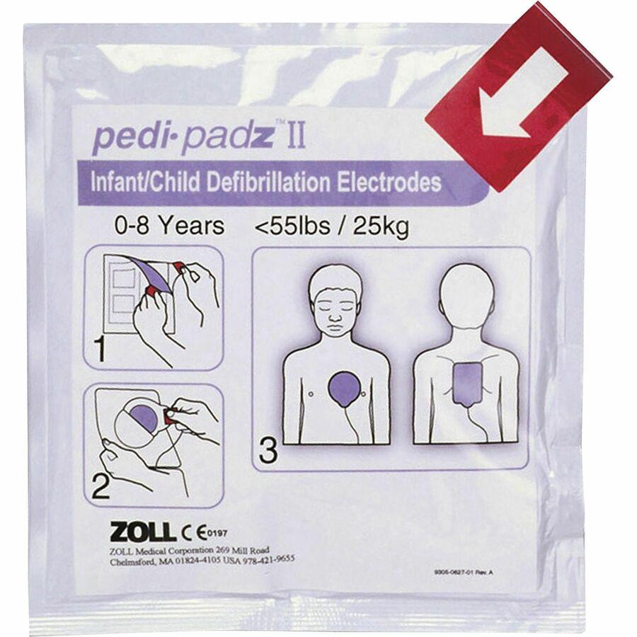 ZOLL Medical AED Plus Defibrillator Pediatric Electrodes - 1 Each. Picture 3