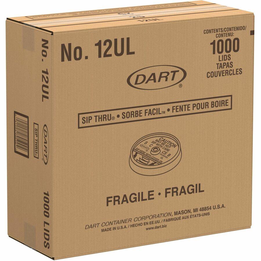 Dart Sip Thru Lid - 10 / Carton - 100 Per Pack - Translucent. Picture 6