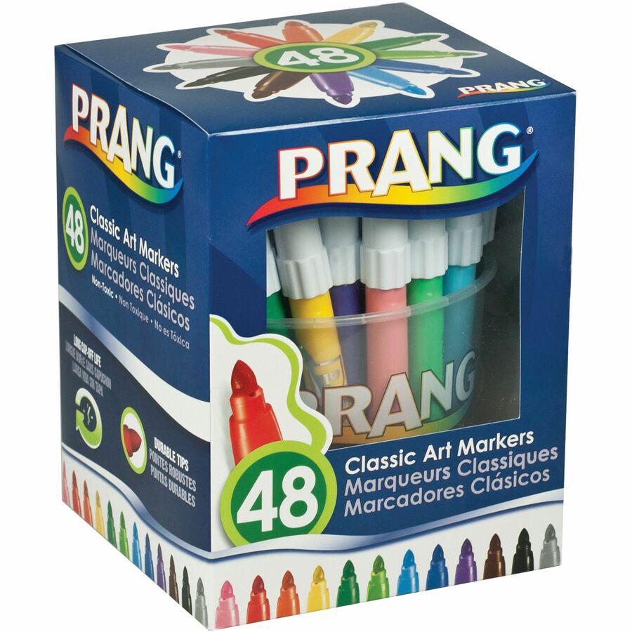 Prang Classic Bullet Tip Art Markers - Bullet Marker Point Style - Assorted - 48 / Pack. Picture 5
