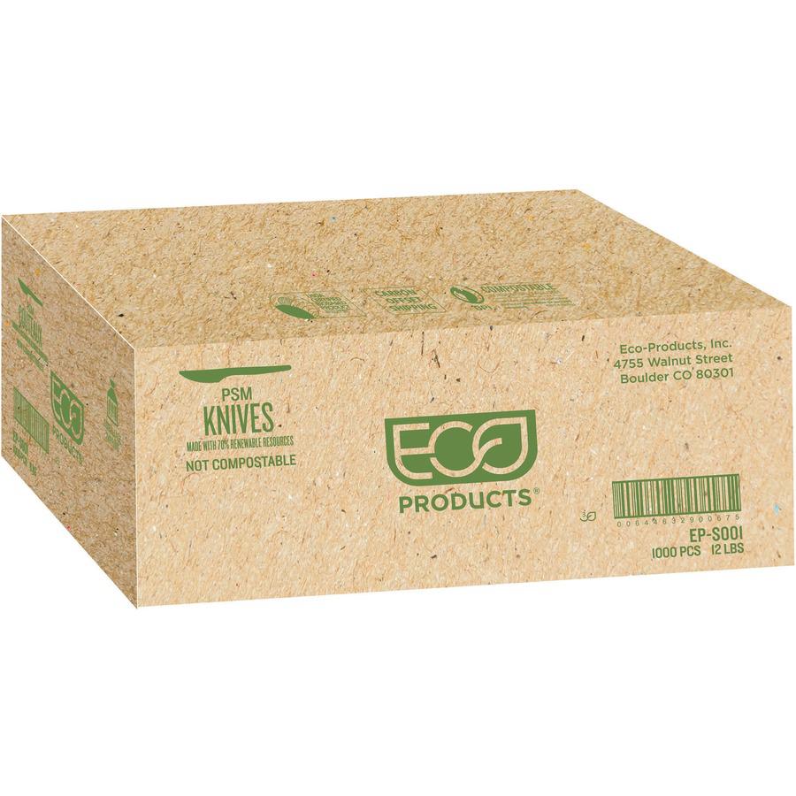 Eco-Products 7" PSM Knives - 50/Pack - Knife - 50 x Knife - Plant Starch - Natural White. Picture 3