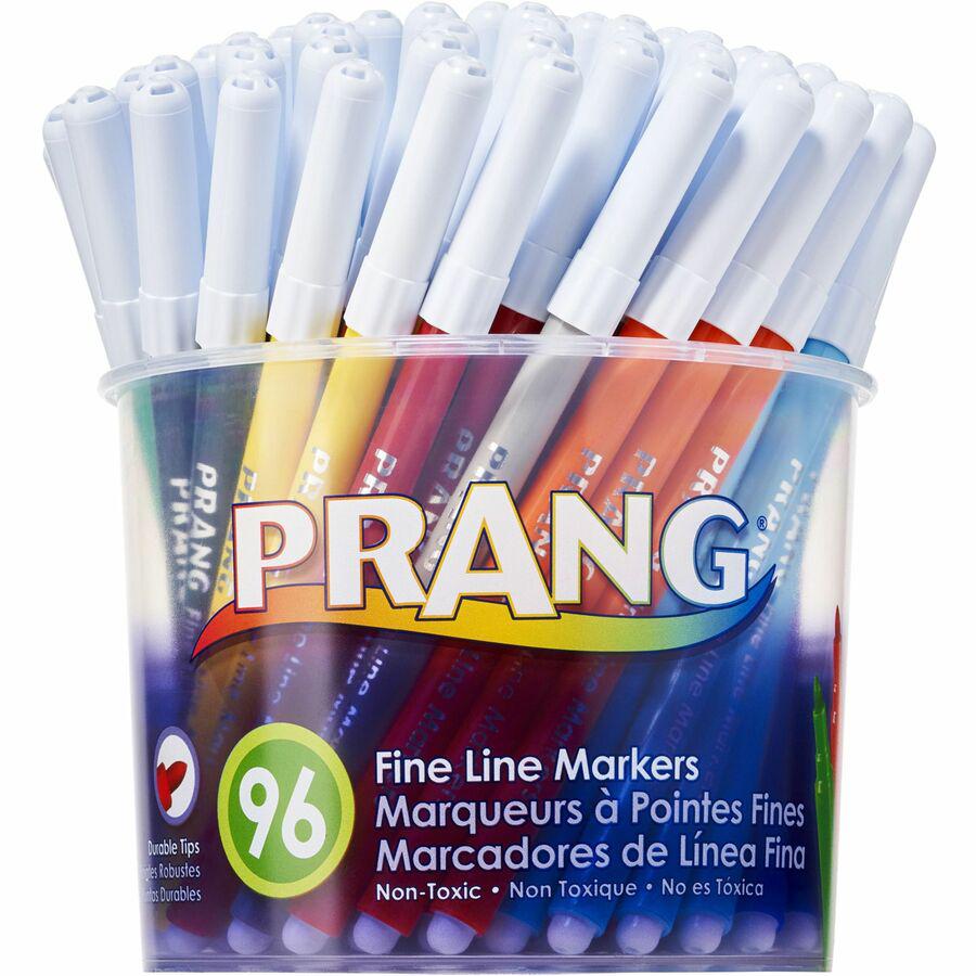 Prang Fine Line Classic Markers Set - Fine Marker Point - 2.75 mm Marker Point Size - Black, Blue, Brown, Gray, Green, Light Blue, Light Green, Orange, Pink, Purple, Red, ... - 96 Each. Picture 4
