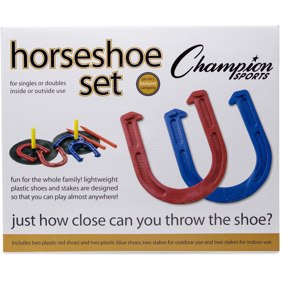 Champion Sports Rubber Horseshoe Set - Sports - Assorted - Rubber, Plastic, Metal. Picture 4