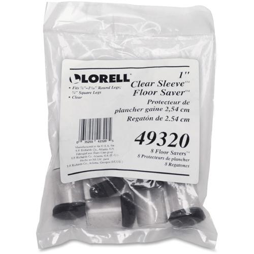 Lorell Clear Sleeve Floor Protectors - Clear - 8/Pack. Picture 4
