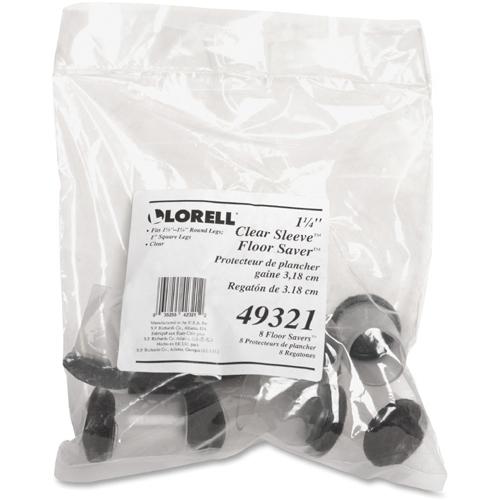 Lorell Sleeve Floor Protectors - Clear - 8/Pack. Picture 3