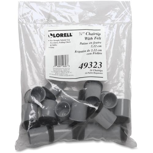 Lorell Replacement Chair Tips - Gray - 16 / Bag. Picture 4