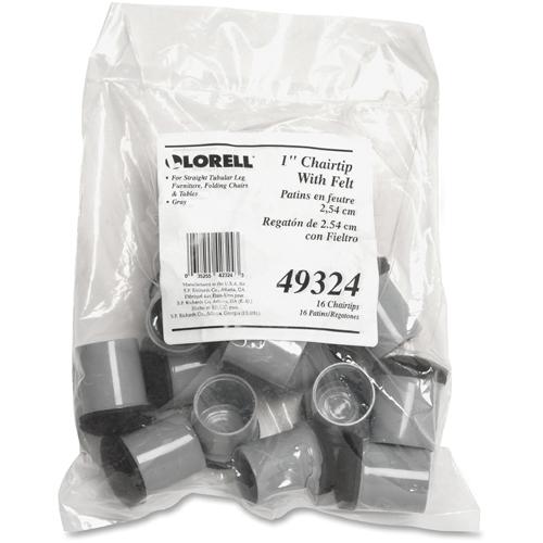 Lorell Replacement Chair Tips - Gray - 16 / Bag. Picture 3
