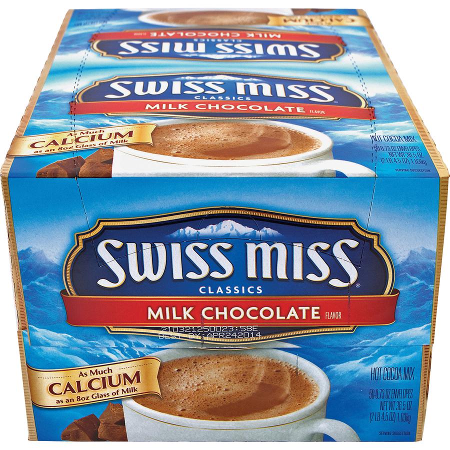 Swiss Miss Hot Chocolate Mix - Powder - 0.73 oz - 50 / Box. Picture 2