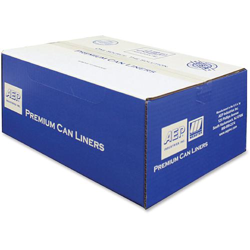 Webster High Density Commercial Can Liners - Small Size - 10 gal Capacity - 24" Width x 24" Length - 0.31 mil (8 Micron) Thickness - High Density - Natural - Resin - 1000/Carton - Garbage. Picture 2