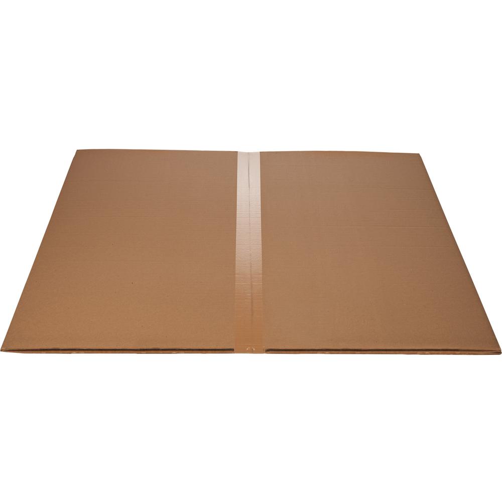 Lorell Big & Tall Chairmat - Hard Floor, Vinyl Floor, Tile Floor, Wood Floor - 53" Length x 45" Width x 0.133" Thickness - Rectangular - Polycarbonate - Clear - 1Each. Picture 10