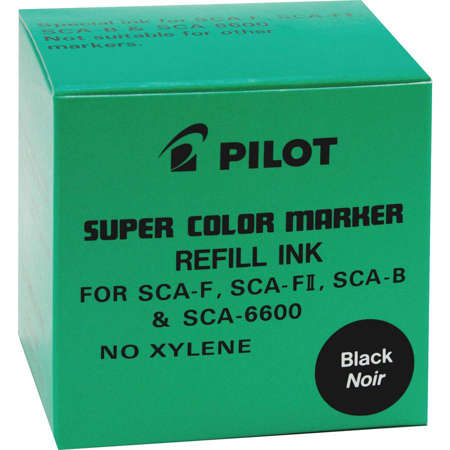 Pilot Super Color Marker Refill Ink - Black 1 fl oz Ink - Quick-drying Ink, Water Proof, Low Odor, Xylene-free, Eco-friendly - 1 Each. Picture 3