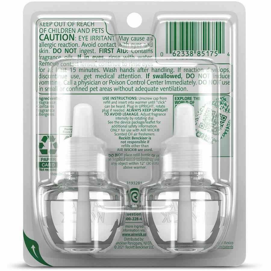 Air Wick Scented Oil Warmer Refill - Oil - 0.7 fl oz (0 quart) - Freshwater - 60 Day - 2 / Pack. Picture 6