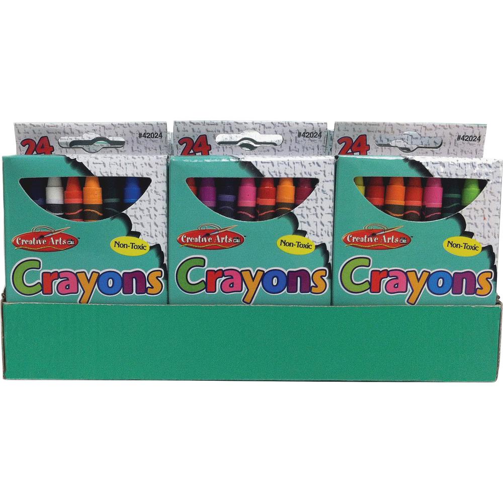 CLI Creative Arts Crayons Display - Assorted - 1 / Display Box. Picture 2