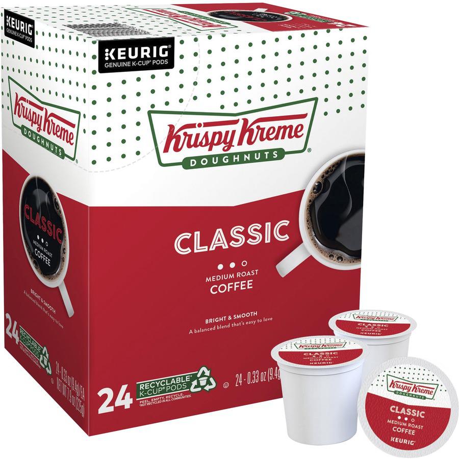 Krispy Kreme Doughnuts&reg; K-Cup Classic Coffee - Compatible with Keurig Brewer - Medium - 24 / Box. Picture 2