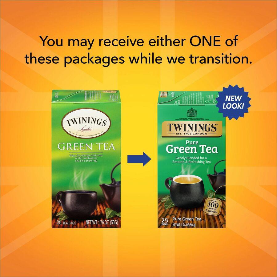 Twinings of London 100% Natural Green Tea Bag - 25 Cup - 25 / Box. Picture 9