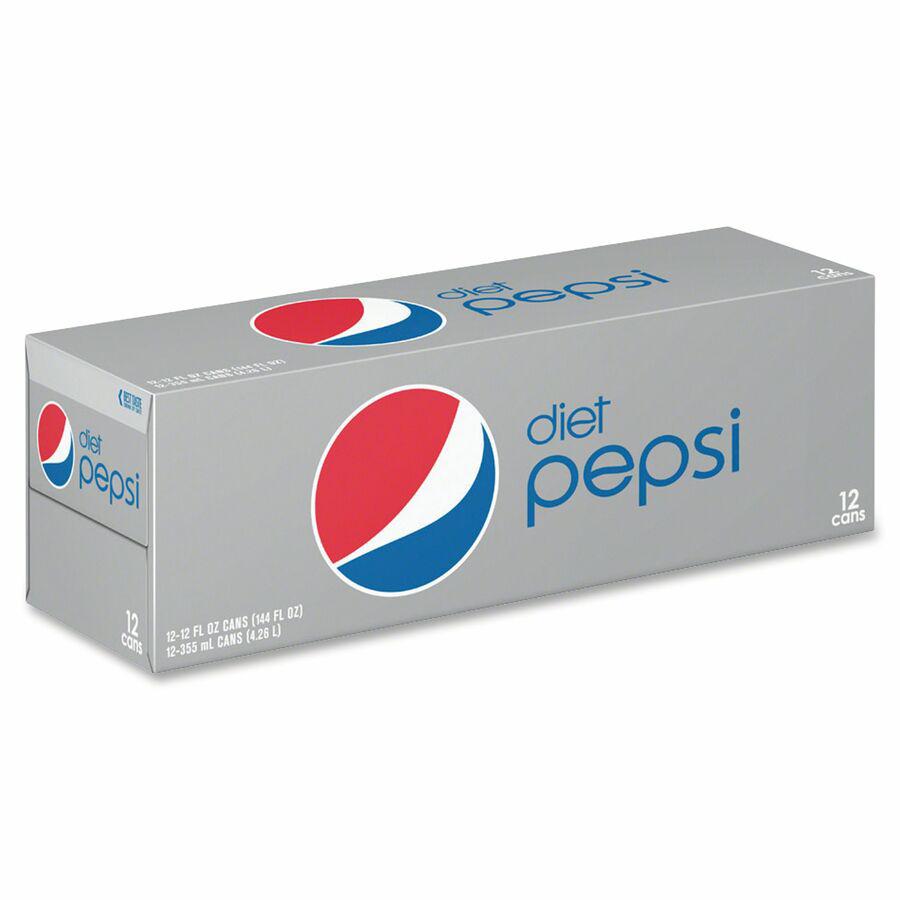 Diet Pepsi Canned Cola - Ready-to-Drink Diet - 12 fl oz (355 mL) - Can - 12 / Pack. Picture 2