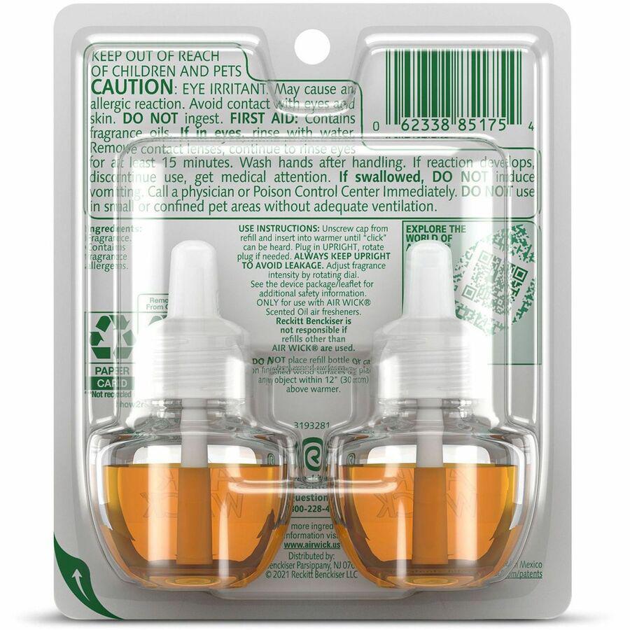 Air Wick Papaya Scented Oil - Oil - 0.7 fl oz (0 quart) - Hawaii Exotic Papaya, Hibiscus Flower - 60 Day - 2 / Pack. Picture 6