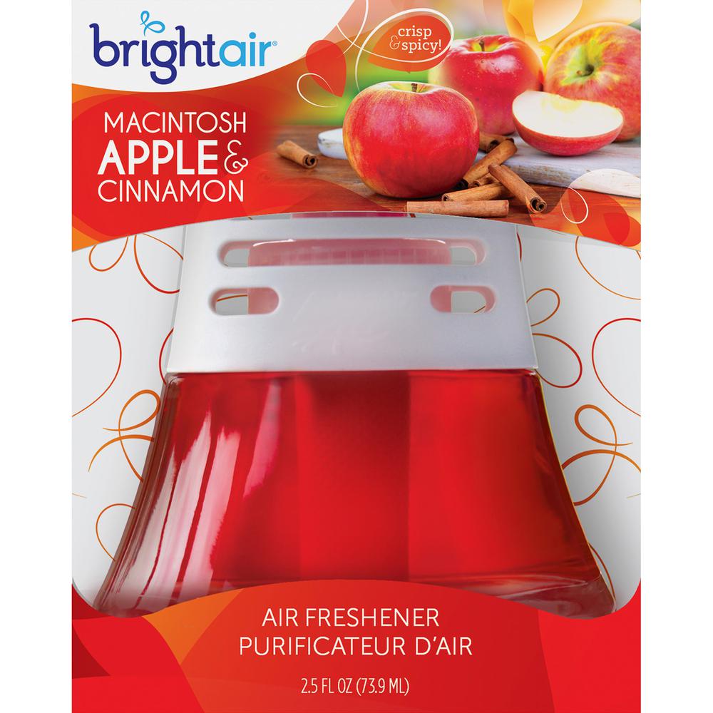 Bright Air Scented Oil Air Freshener - Oil - 2.5 fl oz (0.1 quart) - Macintosh Apple, Cinnamon - 45 Day - 6 / Carton - Long Lasting. Picture 7