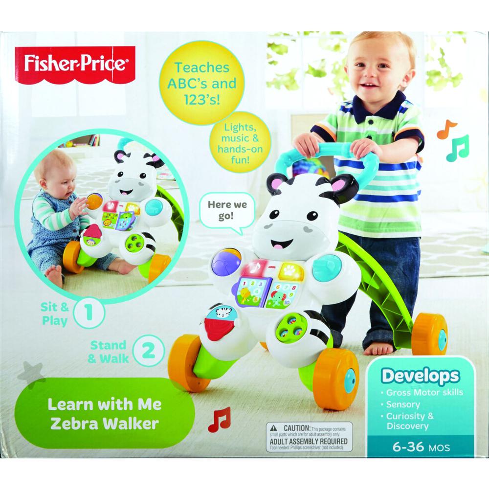 Fisher-Price Learn with Me Zebra Walker - Two Ways to Play - Teaches ABC's - 123's and More. Picture 3