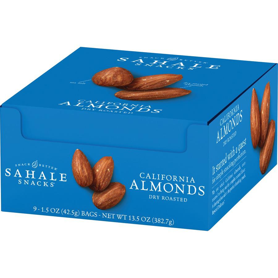 Sahale Snacks California Almonds Dry Roasted Snack Mix - Non-GMO, Gluten-free - Almond - 1.50 oz - 18 / Carton. Picture 3