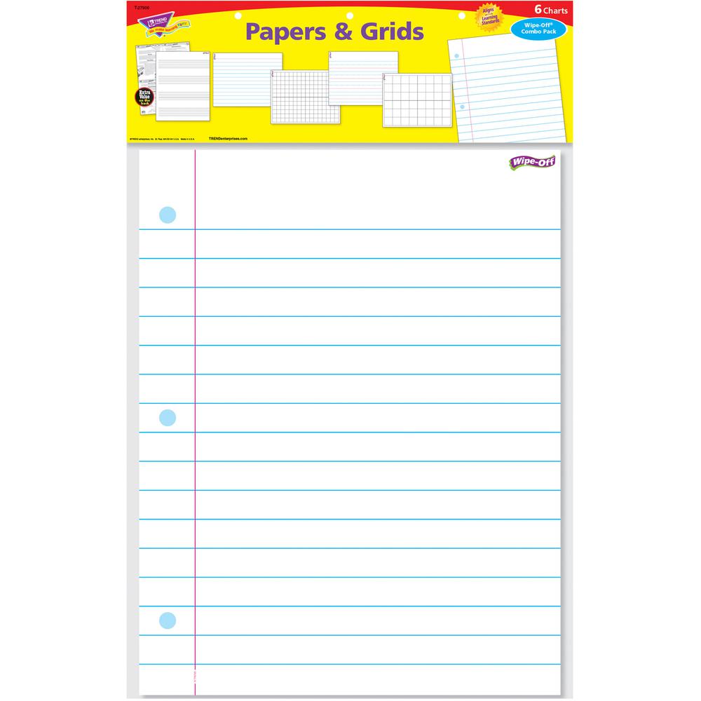 Trend Papers/Grids Wipe-Off Combo Pack. Picture 2