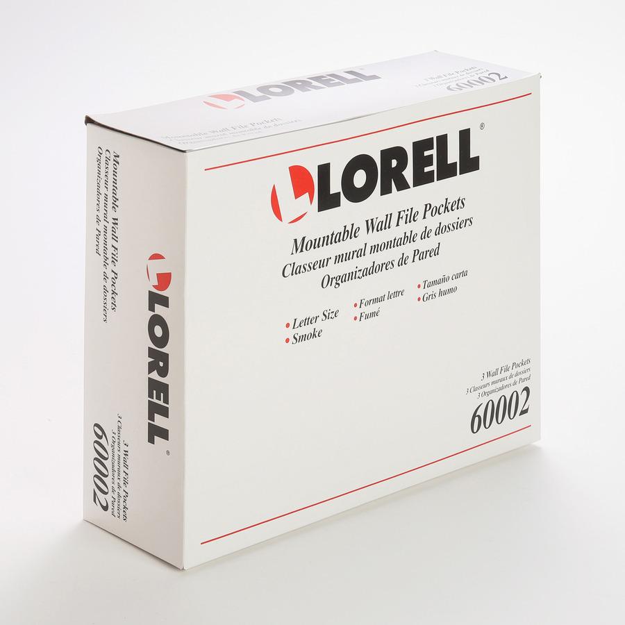 Lorell Wall File Pockets - 14.8" Height x 13.1" Width x 4.3" Depth - 3 / Pack. Picture 4