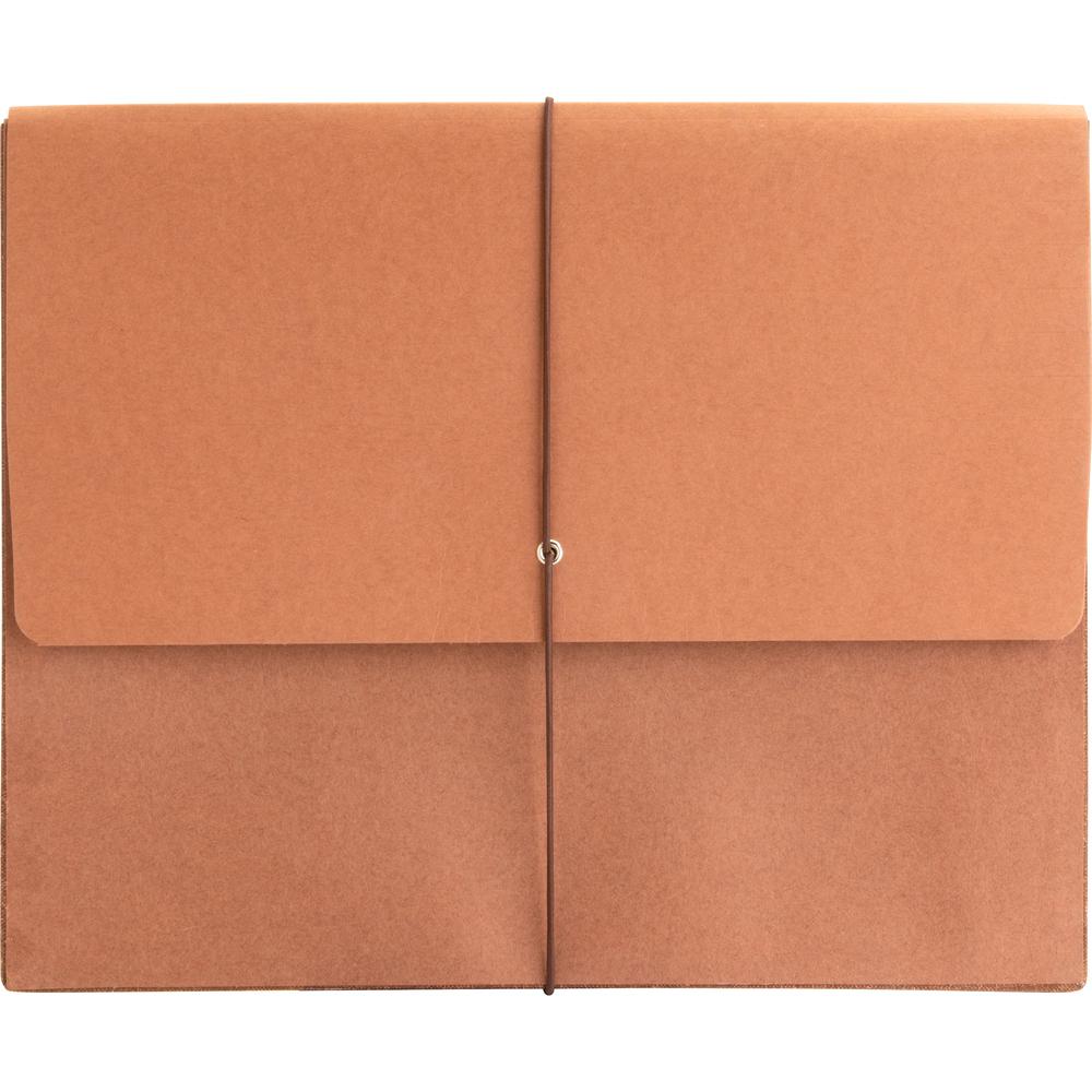 Business Source Letter Recycled File Wallet - 8 1/2" x 11" - 5 1/4" Expansion - Brown - 30% Recycled - 1 Each. Picture 7