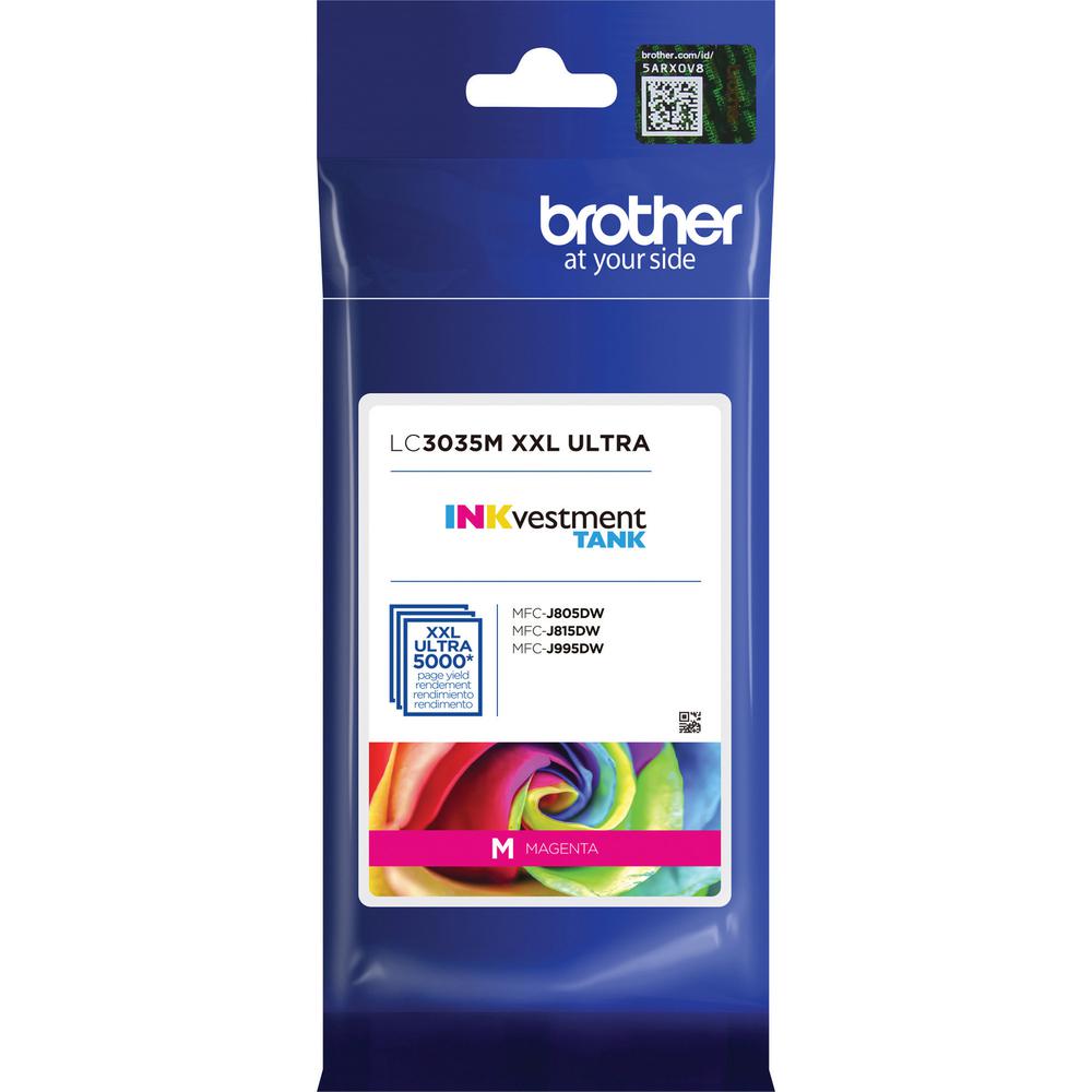 Brother Genuine LC3035M Single Pack Ultra High-yield Magenta INKvestment Tank Ink Cartridge - Inkjet - Ultra High Yield - 5000 Pages - 1 Pack. Picture 4