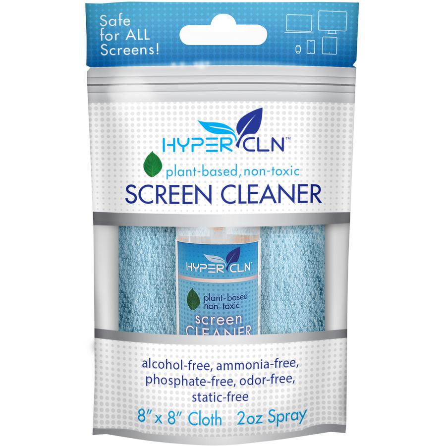 Falcon HyperClean Plant-based Screen Cleaner Kit - For Multipurpose - 2 fl oz - Anti-static, Non-toxic, Non-alcohol, Ammonia-free, Phosphate-free, Scratch-freeSpray Bottle - 1 / Kit. Picture 5
