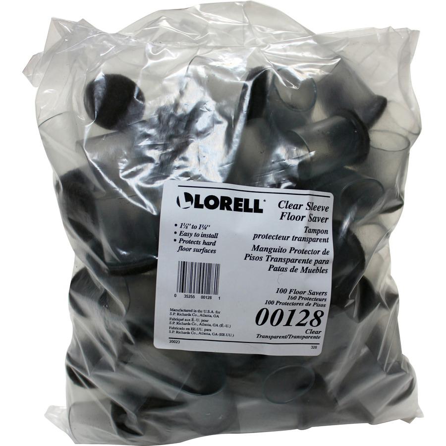 Lorell Sleeve Floor Protectors - Clear, Transparent - 100/Bag. Picture 5