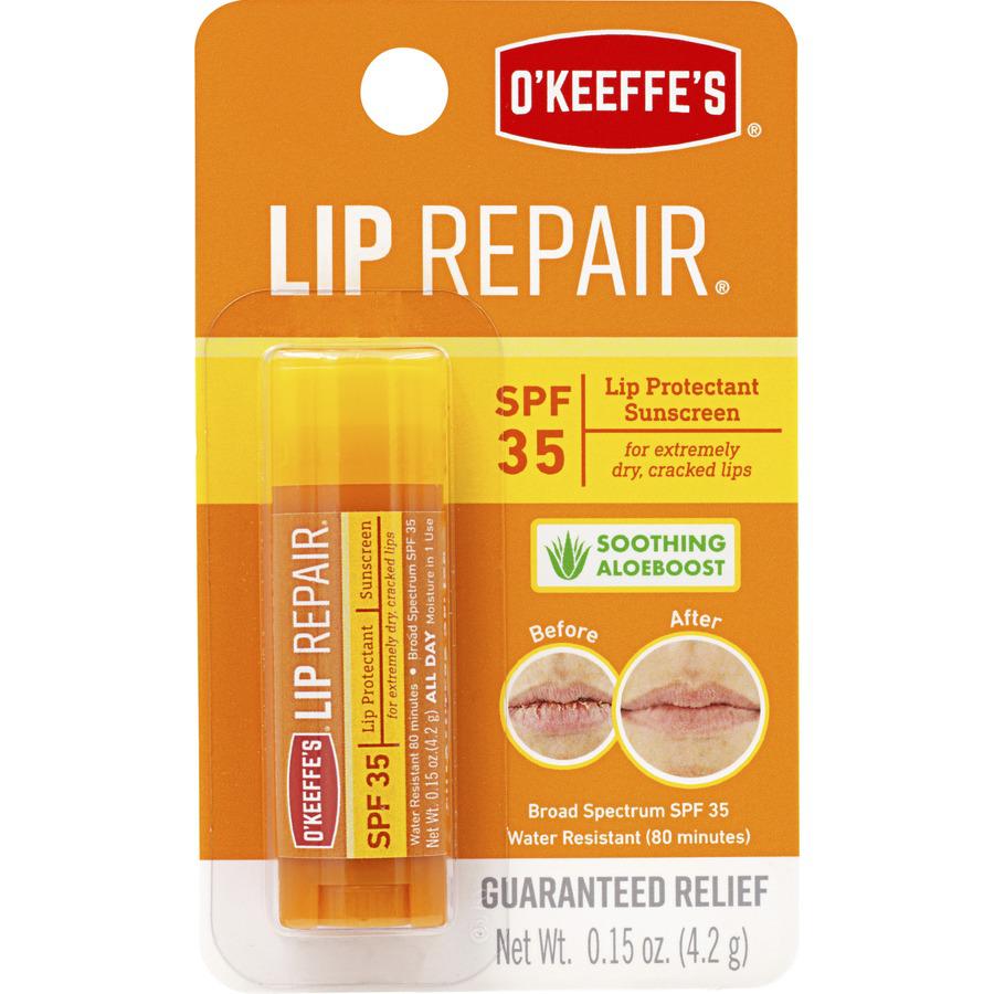 O'Keeffe's SPF 35 Lip Balm - Cream - 0.15 fl oz - For Dry Skin - SPF 35 - Applicable on Lip - Cracked/Scaly Skin, Sunburn - Moisturising, Water Resistant - 1 Each. Picture 2