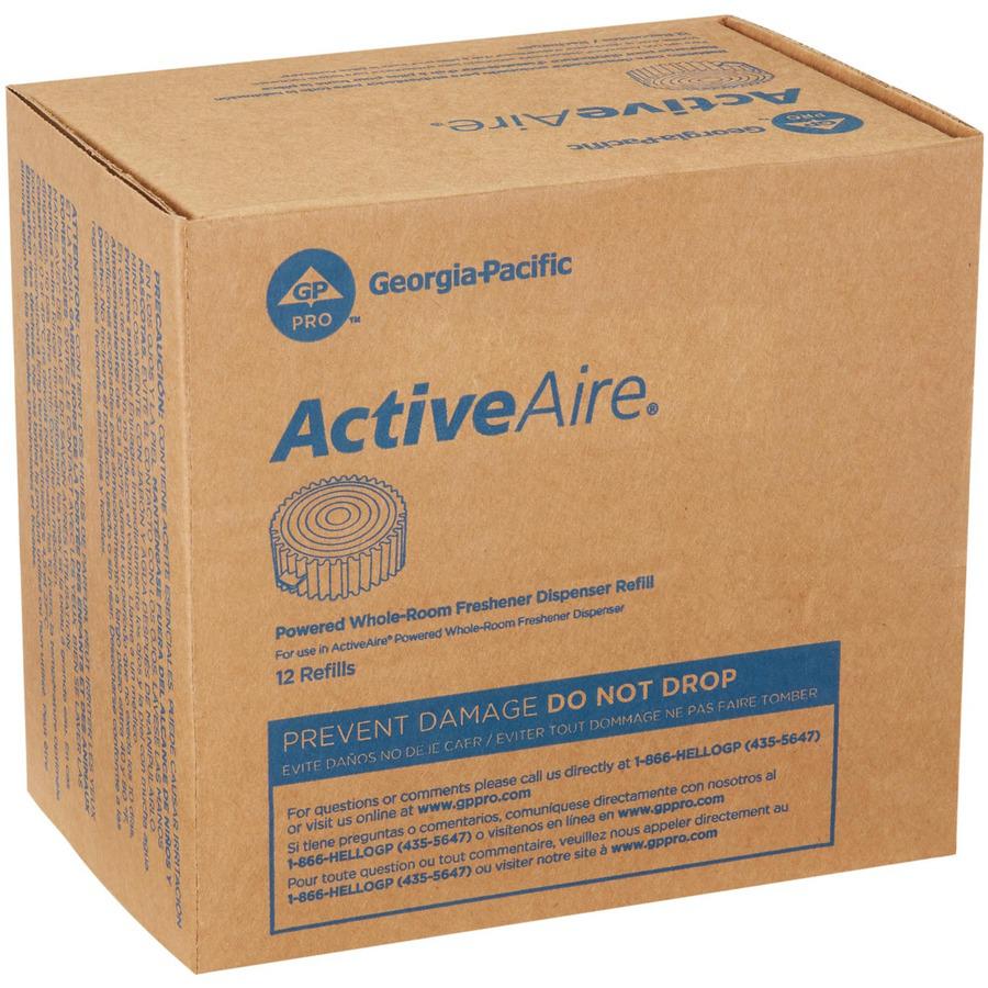 ActiveAire Powered Whole-Room Freshener Dispenser Refills - Citrus - 30 Day - 12 / Carton - Odor Neutralizer. Picture 10