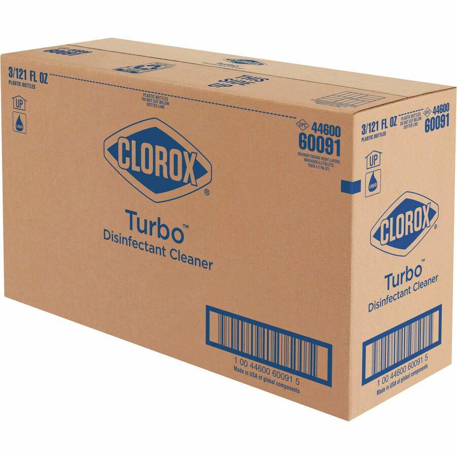 Clorox Turbo Pro Disinfectant Cleaner for Sprayer Devices - 121 fl oz (3.8 quart) - Fresh ScentBottle - 3 / Carton - White. Picture 19