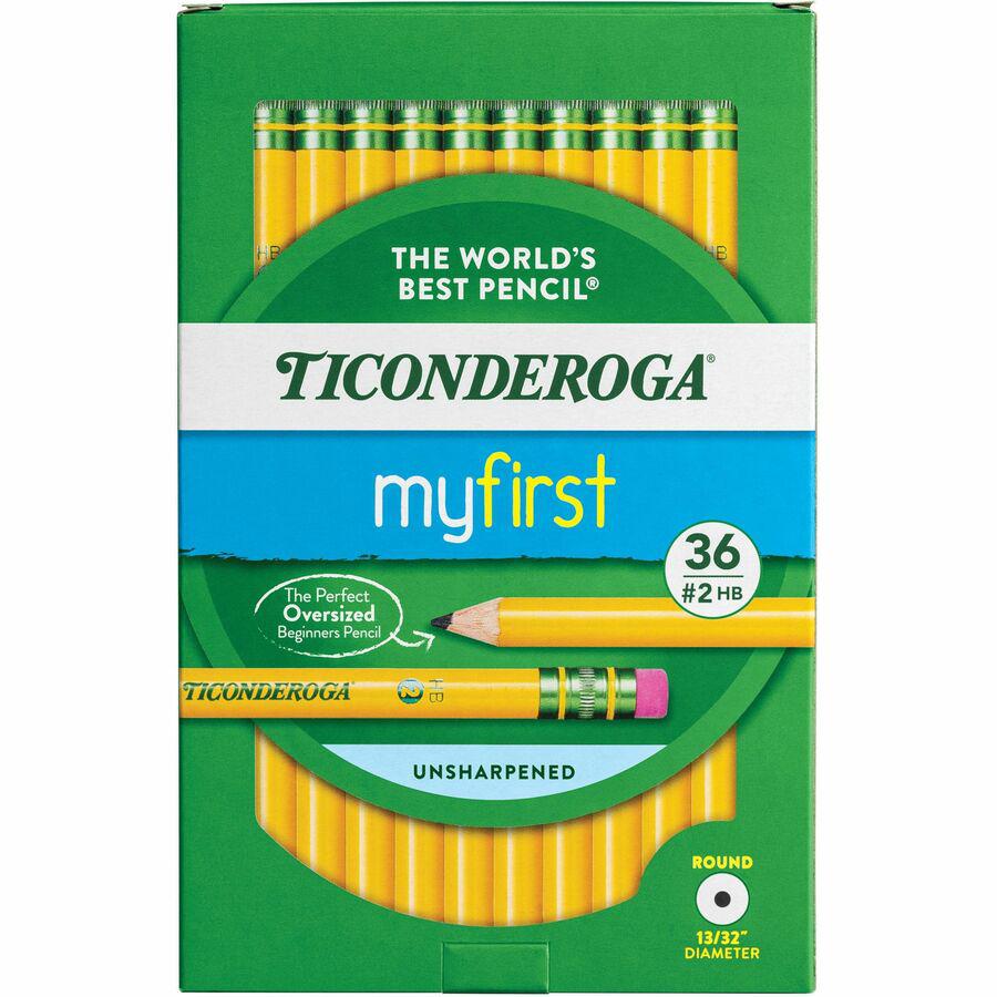 Ticonderoga My First Wood Pencil - #2 Lead - Yellow Cedar Barrel - 36 / Pack. Picture 10