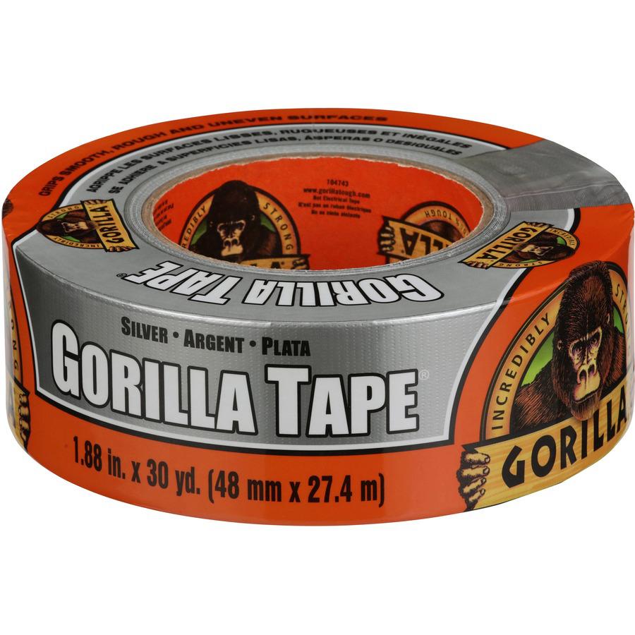 Gorilla Tape - 30 yd Length x 1.88" Width - 1 Each - Silver. Picture 3
